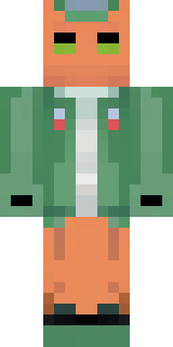 an anthropomorphic fox in a green explorer jacket