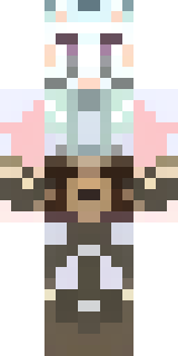 a frost viking in white furs and a horned helm