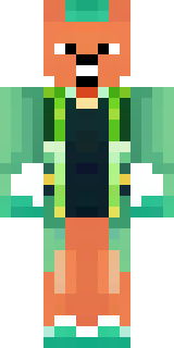 an anthropomorphic fox in a green explorer jacket