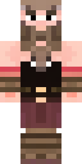 a viking warrior in fur and iron with a braided beard