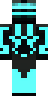 a neon cyber-ninja in dark bodysuit with teal light trim