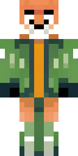 an anthropomorphic fox in a green explorer jacket