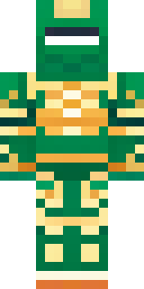 a jade samurai in green and gold ceremonial armor