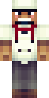 a cheerful chef in a white coat and tall hat with a wooden spoon