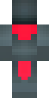 a shadow ninja in matte black with a red scarf