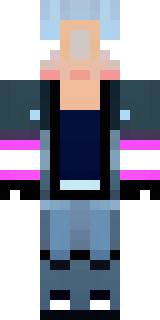a cyberpunk mercenary in a black jacket with neon-pink circuitry