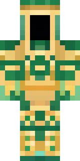 a jade samurai in green and gold ceremonial armor
