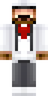 a cheerful chef in a white coat and tall hat with a wooden spoon