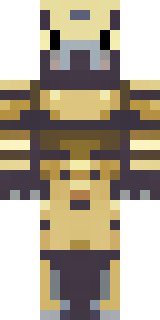 a piglin brute in gold armor with a snout and tusks