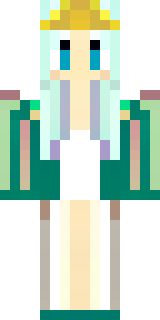 a queen in a flowing emerald gown with a silver tiara