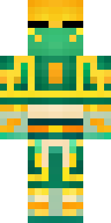 a jade samurai in green and gold ceremonial armor