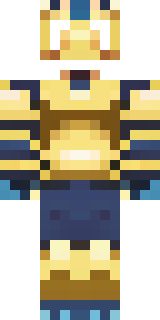 a piglin brute in gold armor with a snout and tusks