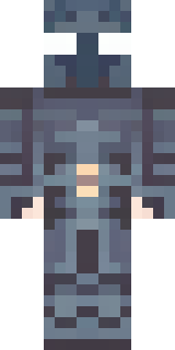 a shadowy vigilante in dark armored plating with a cape