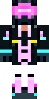 a cyberpunk mercenary in a black jacket with neon-pink circuitry