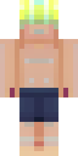a summer surfer in board shorts with sun-bleached hair