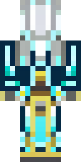 a crystal ice mage with a frost staff, glowing runes