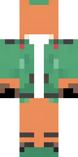 an anthropomorphic fox in a green explorer jacket