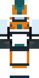 a mecha pilot in a white flight suit with a segmented helmet