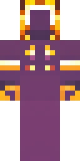 a nether hunter in crimson hide with glowing gold trim