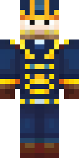 an airship captain in a navy coat with copper gadgets