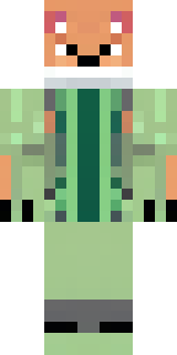 an anthropomorphic fox in a green explorer jacket