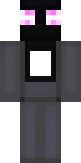 an enderman-inspired figure, tall and black with purple eyes