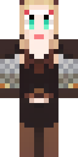a shieldmaiden in leather armor with war paint