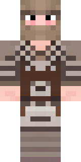 a viking warrior in fur and iron with a braided beard