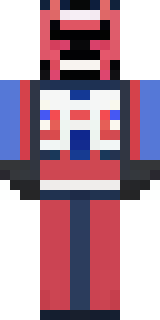 a masked hero in a sleek red and blue suit with a chest emblem