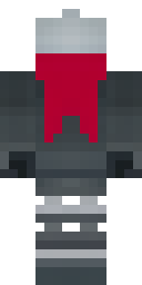 a shadow ninja in matte black with a red scarf