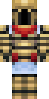 a gladiator in bronze arm guards and a red-plumed helmet