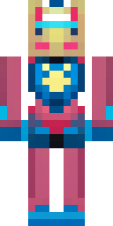 a masked hero in a sleek red and blue suit with a chest emblem