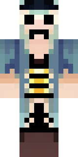 a ghostly pirate with pale skin and a tattered blue coat