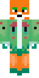 an anthropomorphic fox in a green explorer jacket
