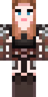 a shieldmaiden in leather armor with war paint