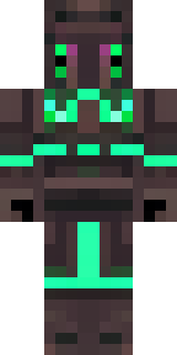 a fallen knight in blackened rusted armor with green glowing cracks