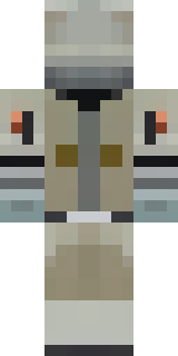 a battle-worn pilot in orange plating with scorch marks