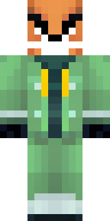 an anthropomorphic fox in a green explorer jacket