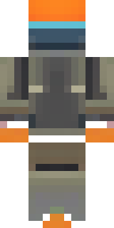 a battle-worn pilot in orange plating with scorch marks