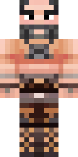 a viking warrior in fur and iron with a braided beard
