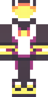 a nether hunter in crimson hide with glowing gold trim
