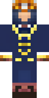 an airship captain in a navy coat with copper gadgets