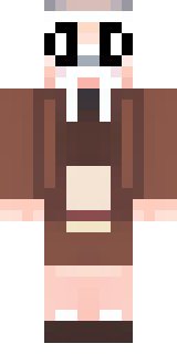 a friendly villager librarian in brown robes with glasses