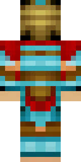 a gladiator in bronze arm guards and a red-plumed helmet