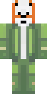 an anthropomorphic fox in a green explorer jacket