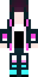 a cyberpunk mercenary in a black jacket with neon-pink circuitry