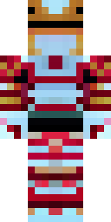 a samurai in red lacquered armor with a horned helmet