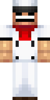 a cheerful chef in a white coat and tall hat with a wooden spoon