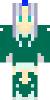 a queen in a flowing emerald gown with a silver tiara