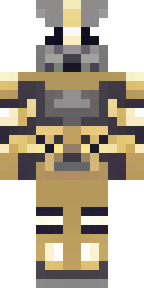 a piglin brute in gold armor with a snout and tusks